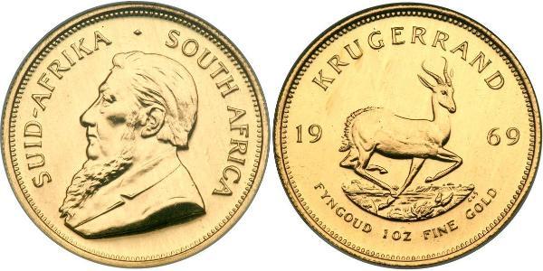 1 Krugerrand Південно-Африканська Республіка Золото Поль Крюгер (1825 - 1904)