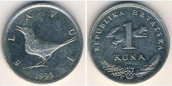 1 Kuna Croazia Rame/Nichel 