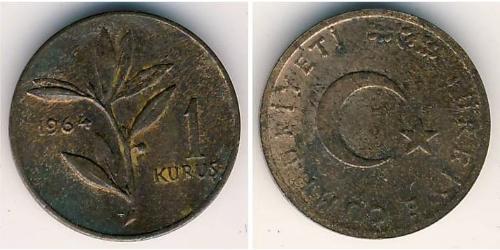 1 Kurush Turquía (1923 - ) Bronce 