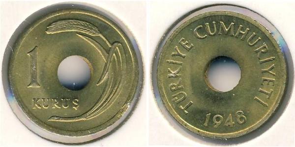 1 Kurush Turkey (1923 - ) Bronze 