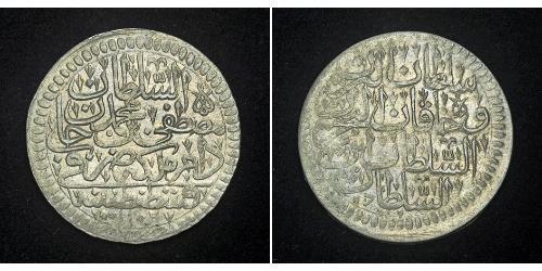 1 Kurush Imperio otomano (1299-1923) Plata Mustafa II