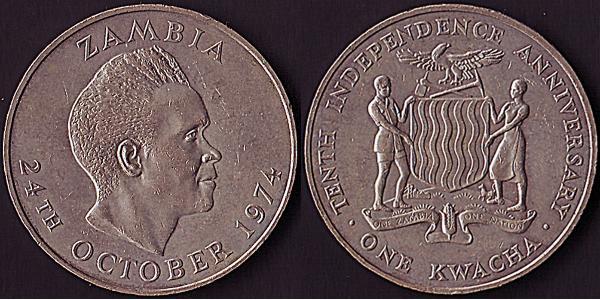 1 Kwacha Zambie (1964 - )  