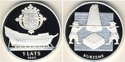 1 Lats Lettonia (1991 - ) Argento 