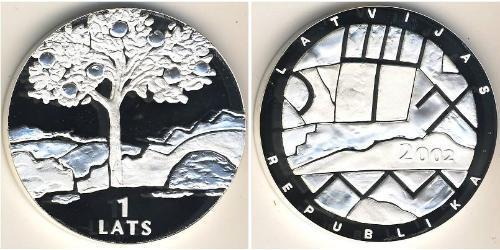 1 Lats Lettonia (1991 - ) Argento 