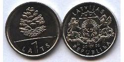 1 Lats Lettonie (1991 - ) Cuivre/Nickel 