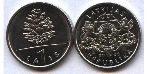 1 Lats Lettland (1991 - ) Kupfer/Nickel 