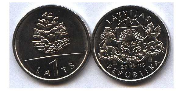 1 Lats Lettonia (1991 - ) Rame/Nichel 