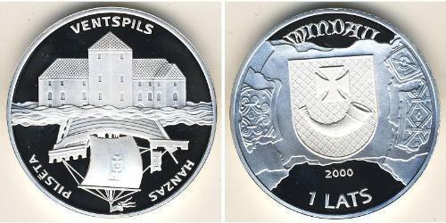 1 Lats Latvia (1991 - ) Silver 