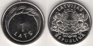 1 Lats Latvia (1991 - )  