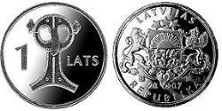 1 Lats Letonia (1991 - )  