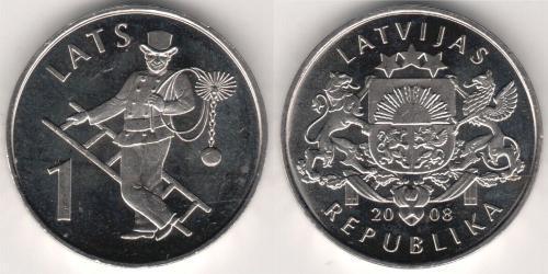 1 Lats Letonia (1991 - )  