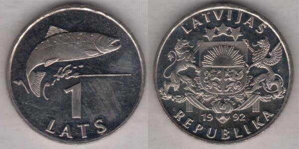 1 Lats Letonia (1991 - )  