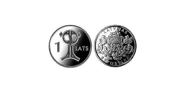 1 Lats Letonia (1991 - )  