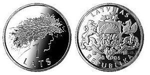 1 Lats Lettonia (1991 - )  