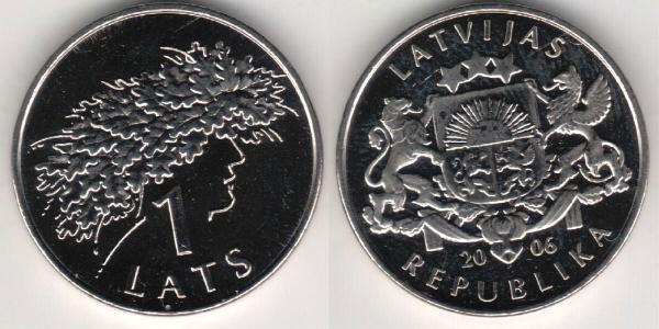 1 Lats Lettonia (1991 - )  
