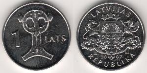 1 Lats Lettonie (1991 - )  