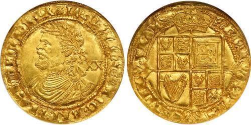1 Laurel Королевство Англия (927-1649,1660-1707) Золото Яков I (1566-1625)