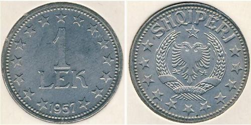 1 Lek República Socialista Popular de Albania (1944 - 1992) Níquel/Cobre 
