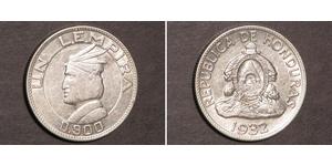 1 Lempira Honduras Argent 