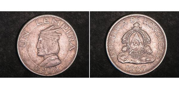 1 Lempira Honduras Argent 