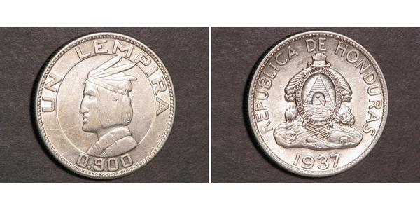 1 Lempira Honduras Argent 