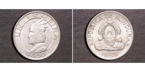 1 Lempira Honduras Argent 