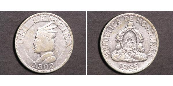 1 Lempira Honduras Argent 