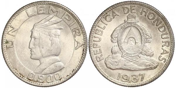 1 Lempira Honduras Argent 