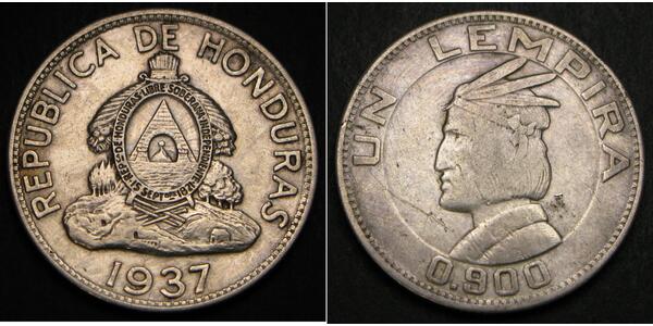1 Lempira Honduras Argento 