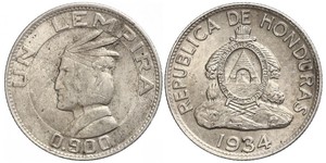 1 Lempira Honduras Plata 