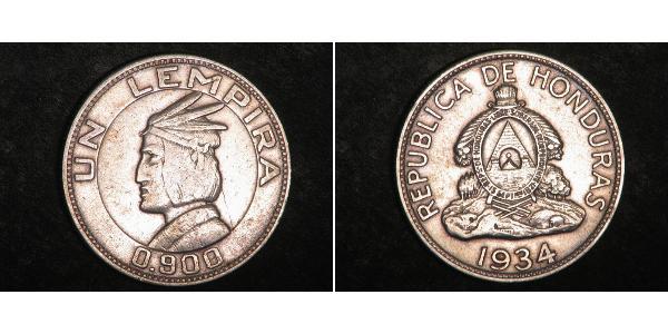 1 Lempira Honduras Plata 