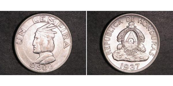 1 Lempira Honduras Silver 