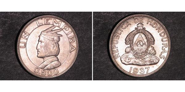 1 Lempira Honduras Silver 