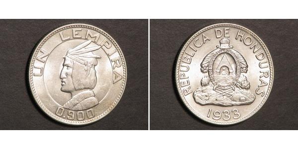 1 Lempira Honduras 銀 
