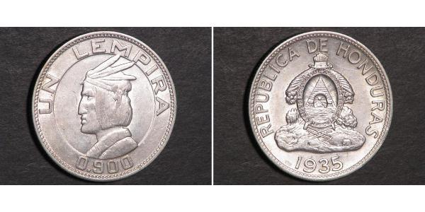 1 Lempira Honduras 銀 