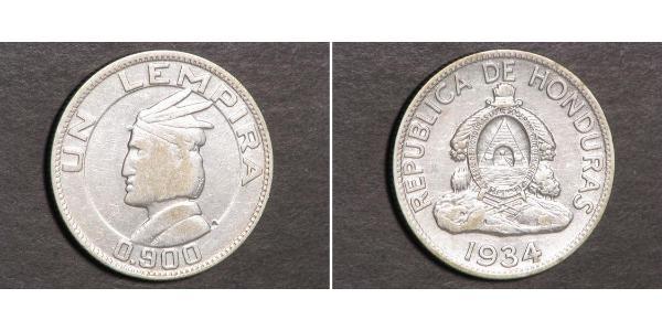 1 Lempira Honduras 銀 