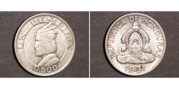 1 Lempira Honduras 銀 