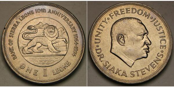 1  Leone Sierra Leone Argento 