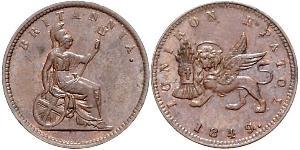 1 Lepton Королевство Греция (1832-1924) Медь 
