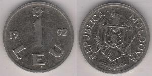 1 Leu Moldavia (1991 - ) Acciaio/Nichel 