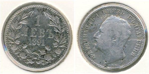 1 Lev Principado autónomo de Bulgaria (1878 - 1908) Plata Fernando I de Bulgaria (1861 -1948)