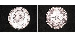 1 Lev 保加利亞王國 (1908 - 1946) 銀 Ferdinand I of Bulgaria (1861 -1948)
