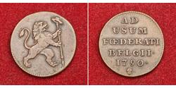1 Liard Bélgica Cobre 