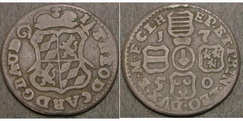 1 Liard Bélgica Cobre 
