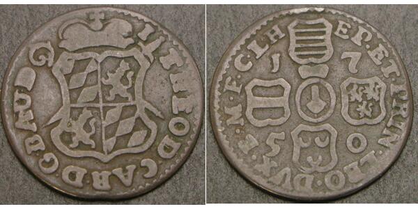 1 Liard Bélgica Cobre 