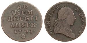 1 Liard Países Bajos Austríacos (1713-1795) Cobre 