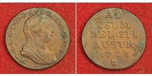 1 Liard Países Bajos Austríacos (1713-1795) Cobre Maria Theresa of Austria (1717 - 1780)