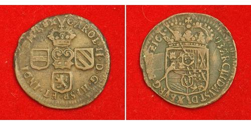 1 Liard Países Bajos Españoles (1581 - 1714) Cobre 