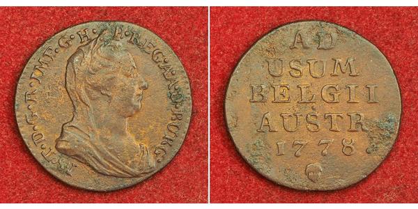 1 Liard Austrian Netherlands (1713-1795) Copper Maria Theresa of Austria (1717 - 1780)