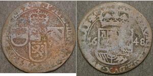 1 Liard Spanish Netherlands (1581 - 1714) Copper 